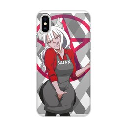 Заказать чехол для iPhone X/XS в Москве. Чехол для iPhone X/XS, объёмная печать Люцифер Хеллтейкер от Дана Столыпина - готовые дизайны и нанесение принтов.