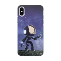 Заказать чехол для iPhone X/XS в Москве. Чехол для iPhone X/XS, объёмная печать Маленький Бот от Дана Столыпина - готовые дизайны и нанесение принтов.