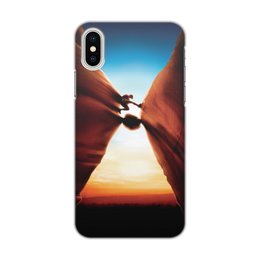 Заказать чехол для iPhone X/XS в Москве. Чехол для iPhone X/XS, объёмная печать 127 часов от skynatural - готовые дизайны и нанесение принтов.