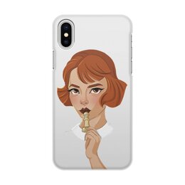 Заказать чехол для iPhone X/XS в Москве. Чехол для iPhone X/XS, объёмная печать Королевский гамбит от Дана Столыпина - готовые дизайны и нанесение принтов.