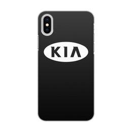 Заказать чехол для iPhone X/XS в Москве. Чехол для iPhone X/XS, объёмная печать KIA   от DESIGNER   - готовые дизайны и нанесение принтов.