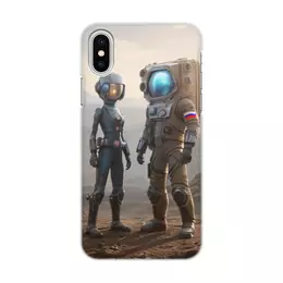 Заказать чехол для iPhone X/XS в Москве. Чехол для iPhone X/XS, объёмная печать На Марсе от Дана Столыпина - готовые дизайны и нанесение принтов.