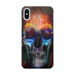 Заказать чехол для iPhone X/XS в Москве. Чехол для iPhone X/XS, объёмная печать Череп от THE_NISE  - готовые дизайны и нанесение принтов.