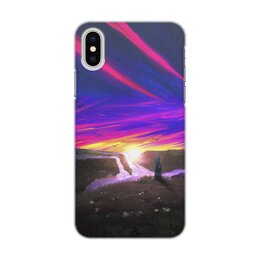 Заказать чехол для iPhone X/XS в Москве. Чехол для iPhone X/XS, объёмная печать Закат от Дана Столыпина - готовые дизайны и нанесение принтов.