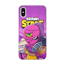 Заказать чехол для iPhone X/XS в Москве. Чехол для iPhone X/XS, объёмная печать BRAWL STARS TARA  от geekbox - готовые дизайны и нанесение принтов.