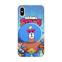 Заказать чехол для iPhone X/XS в Москве. Чехол для iPhone X/XS, объёмная печать BRAWL STARS EL BROWN от geekbox - готовые дизайны и нанесение принтов.