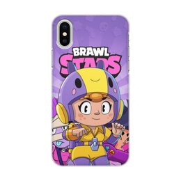 Заказать чехол для iPhone X/XS в Москве. Чехол для iPhone X/XS, объёмная печать BRAWL STARS BEA от geekbox - готовые дизайны и нанесение принтов.