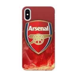 Заказать чехол для iPhone X/XS в Москве. Чехол для iPhone X/XS, объёмная печать Arsenal от geekbox - готовые дизайны и нанесение принтов.