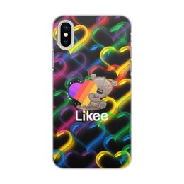 Заказать чехол для iPhone X/XS в Москве. Чехол для iPhone X/XS, объёмная печать Likee от THE_NISE  - готовые дизайны и нанесение принтов.