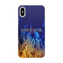 Заказать чехол для iPhone X/XS в Москве. Чехол для iPhone X/XS, объёмная печать God of War от THE_NISE  - готовые дизайны и нанесение принтов.