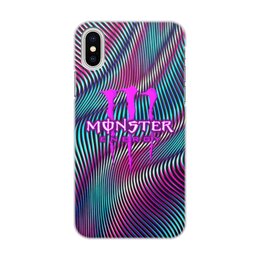 Заказать чехол для iPhone X/XS в Москве. Чехол для iPhone X/XS, объёмная печать Monster Energy от THE_NISE  - готовые дизайны и нанесение принтов.