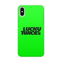 Заказать чехол для iPhone X/XS в Москве. Чехол для iPhone X/XS, объёмная печать Lucky twice от THE_NISE  - готовые дизайны и нанесение принтов.