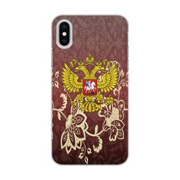 Заказать чехол для iPhone X/XS в Москве. Чехол для iPhone X/XS, объёмная печать Роспись от THE_NISE  - готовые дизайны и нанесение принтов.