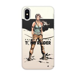 Заказать чехол для iPhone X/XS в Москве. Чехол для iPhone X/XS, объёмная печать Tomb Raider от THE_NISE  - готовые дизайны и нанесение принтов.