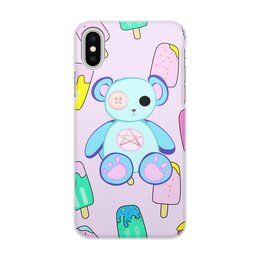 Заказать чехол для iPhone X/XS в Москве. Чехол для iPhone X/XS, объёмная печать Мишка от Дана Столыпина - готовые дизайны и нанесение принтов.