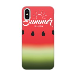 Заказать чехол для iPhone X/XS в Москве. Чехол для iPhone X/XS, объёмная печать summer  от THE_NISE  - готовые дизайны и нанесение принтов.