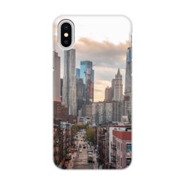 Заказать чехол для iPhone X/XS в Москве. Чехол для iPhone X/XS, объёмная печать Город от THE_NISE  - готовые дизайны и нанесение принтов.