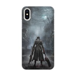 Заказать чехол для iPhone X/XS в Москве. Чехол для iPhone X/XS, объёмная печать Bloodborne от GeekFox  - готовые дизайны и нанесение принтов.