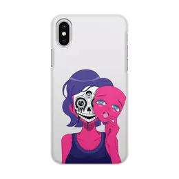 Заказать чехол для iPhone X/XS в Москве. Чехол для iPhone X/XS, объёмная печать Под маской от Дана Столыпина - готовые дизайны и нанесение принтов.