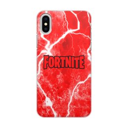 Заказать чехол для iPhone X/XS в Москве. Чехол для iPhone X/XS, объёмная печать Fortnite от THE_NISE  - готовые дизайны и нанесение принтов.