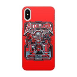 Заказать чехол для iPhone X/XS в Москве. Чехол для iPhone X/XS, объёмная печать Metallica от Leichenwagen - готовые дизайны и нанесение принтов.