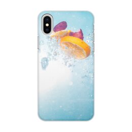 Заказать чехол для iPhone X/XS в Москве. Чехол для iPhone X/XS, объёмная печать Лето! от FireFoxa - готовые дизайны и нанесение принтов.