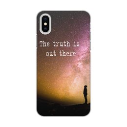 Заказать чехол для iPhone X/XS в Москве. Чехол для iPhone X/XS, объёмная печать X-files от GeekFox  - готовые дизайны и нанесение принтов.