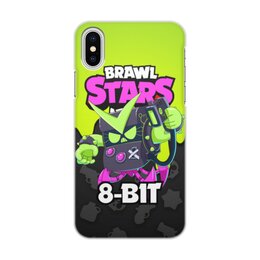 Заказать чехол для iPhone X/XS в Москве. Чехол для iPhone X/XS, объёмная печать BRAWL STARS 8-BIT от geekbox - готовые дизайны и нанесение принтов.