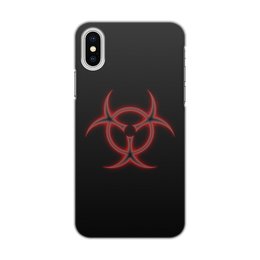 Заказать чехол для iPhone X/XS в Москве. Чехол для iPhone X/XS, объёмная печать Biohazard от THE_NISE  - готовые дизайны и нанесение принтов.