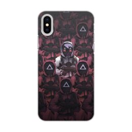 Заказать чехол для iPhone X/XS в Москве. Чехол для iPhone X/XS, объёмная печать Игра в кальмара от Дана Столыпина - готовые дизайны и нанесение принтов.