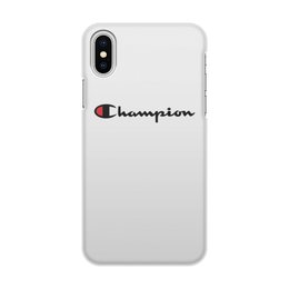 Заказать чехол для iPhone X/XS в Москве. Чехол для iPhone X/XS, объёмная печать Champion от DESIGNER   - готовые дизайны и нанесение принтов.