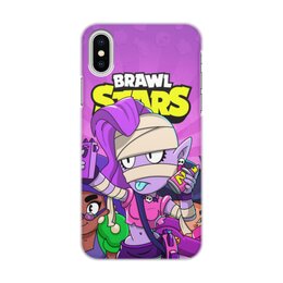 Заказать чехол для iPhone X/XS в Москве. Чехол для iPhone X/XS, объёмная печать BRAWL STARS EMZ от geekbox - готовые дизайны и нанесение принтов.