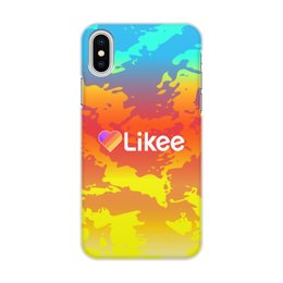 Заказать чехол для iPhone X/XS в Москве. Чехол для iPhone X/XS, объёмная печать Likee от THE_NISE  - готовые дизайны и нанесение принтов.