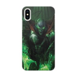 Заказать чехол для iPhone X/XS в Москве. Чехол для iPhone X/XS, объёмная печать Spawn от scoopysmith - готовые дизайны и нанесение принтов.