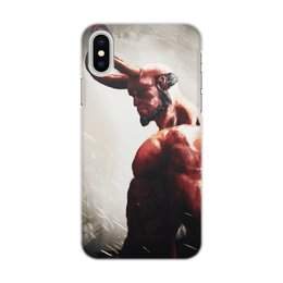Заказать чехол для iPhone X/XS в Москве. Чехол для iPhone X/XS, объёмная печать Hellboy от scoopysmith - готовые дизайны и нанесение принтов.