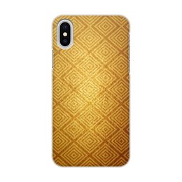 Заказать чехол для iPhone X/XS в Москве. Чехол для iPhone X/XS, объёмная печать золотой узор от THE_NISE  - готовые дизайны и нанесение принтов.