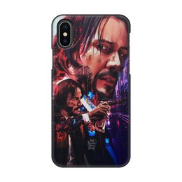 Заказать чехол для iPhone X/XS в Москве. Чехол для iPhone X/XS, объёмная печать Джон Уик от ДУДОРОВА ДУДОРОВА - готовые дизайны и нанесение принтов.