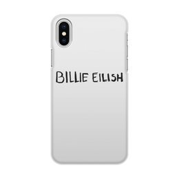 Заказать чехол для iPhone X/XS в Москве. Чехол для iPhone X/XS, объёмная печать Billie Eilish от DESIGNER   - готовые дизайны и нанесение принтов.