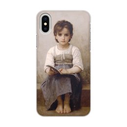 Заказать чехол для iPhone X/XS в Москве. Чехол для iPhone X/XS, объёмная печать Трудный урок (картина Вильяма Бугро) от trend - готовые дизайны и нанесение принтов.