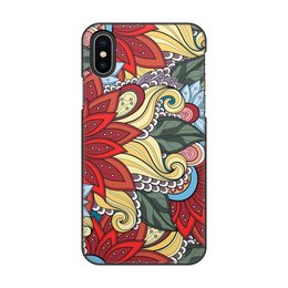 Заказать чехол для iPhone X/XS в Москве. Чехол для iPhone X/XS, объёмная печать Bright design black от Павел  - готовые дизайны и нанесение принтов.