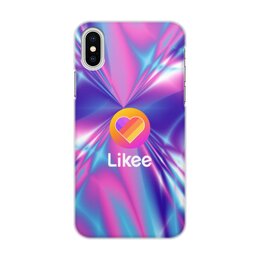 Заказать чехол для iPhone X/XS в Москве. Чехол для iPhone X/XS, объёмная печать Likee от THE_NISE  - готовые дизайны и нанесение принтов.