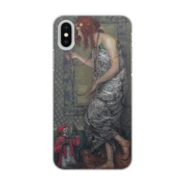Заказать чехол для iPhone X/XS в Москве. Чехол для iPhone X/XS, объёмная печать Принцесса и обезьяна (Янис Розенталс) от trend - готовые дизайны и нанесение принтов.