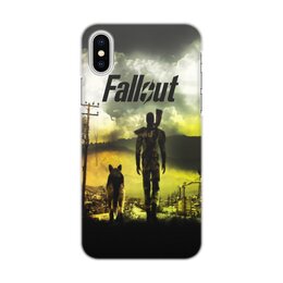 Заказать чехол для iPhone X/XS в Москве. Чехол для iPhone X/XS, объёмная печать Fallout от THE_NISE  - готовые дизайны и нанесение принтов.