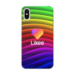 Заказать чехол для iPhone X/XS в Москве. Чехол для iPhone X/XS, объёмная печать Likee от THE_NISE  - готовые дизайны и нанесение принтов.