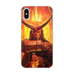 Заказать чехол для iPhone X/XS в Москве. Чехол для iPhone X/XS, объёмная печать Hellboy от THE_NISE  - готовые дизайны и нанесение принтов.