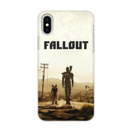 Заказать чехол для iPhone X/XS в Москве. Чехол для iPhone X/XS, объёмная печать Fallout от THE_NISE  - готовые дизайны и нанесение принтов.