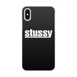 Заказать чехол для iPhone X/XS в Москве. Чехол для iPhone X/XS, объёмная печать Stussy от DESIGNER   - готовые дизайны и нанесение принтов.