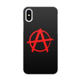 Заказать чехол для iPhone X/XS в Москве. Чехол для iPhone X/XS, объёмная печать Анархия от THE_NISE  - готовые дизайны и нанесение принтов.