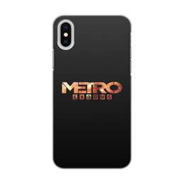 Заказать чехол для iPhone X/XS в Москве. Чехол для iPhone X/XS, объёмная печать Metro от THE_NISE  - готовые дизайны и нанесение принтов.