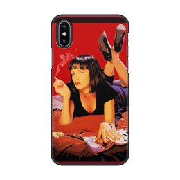 Заказать чехол для iPhone X/XS в Москве. Чехол для iPhone X/XS, объёмная печать Pulp Fiction (Ума Турман) от Аня Лукьянова - готовые дизайны и нанесение принтов.